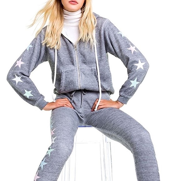 ⭐️🆕 Wildfox ★ Starlight Sweatpants ★ Heather - Picture 7 of 8